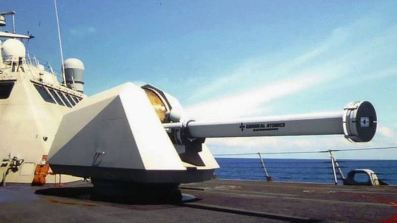 General Atomics crea una pistola electromagnética a base de mar.