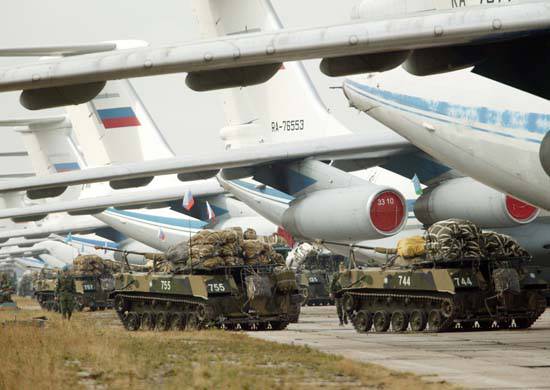 85-aniversario del transporte aéreo de aviación militar VKS RF