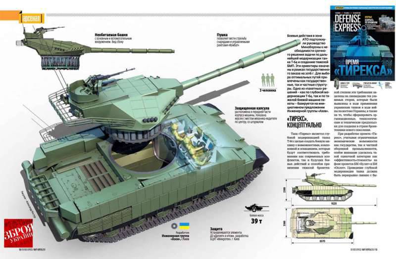 Ukrainian expert: The new Tirex tank will appear in Ukraine before the end of the year