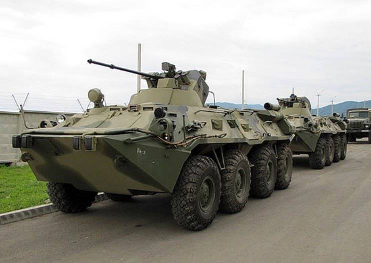 Russian base in Tajikistan replenished with new armored vehicles