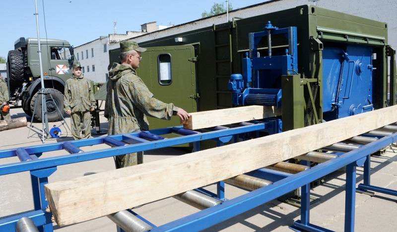 Russian engineering troops will get mobile sawmills