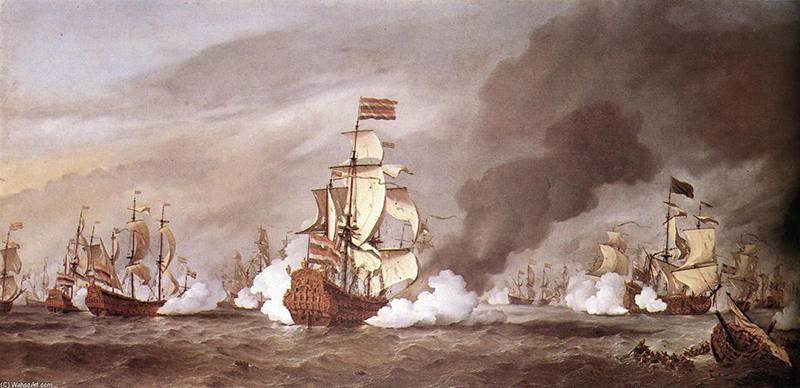 Морское соперничество Англии и Голландии. Третья война. Сражение при Текселе