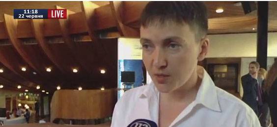 Los radicales ucranianos no saben las palabras de Nadezhda Savchenko acerca de apoyar la idea de un levantamiento gradual de las sanciones contra Rusia