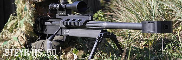 Large-caliber sniper rifle Steyr HS .50