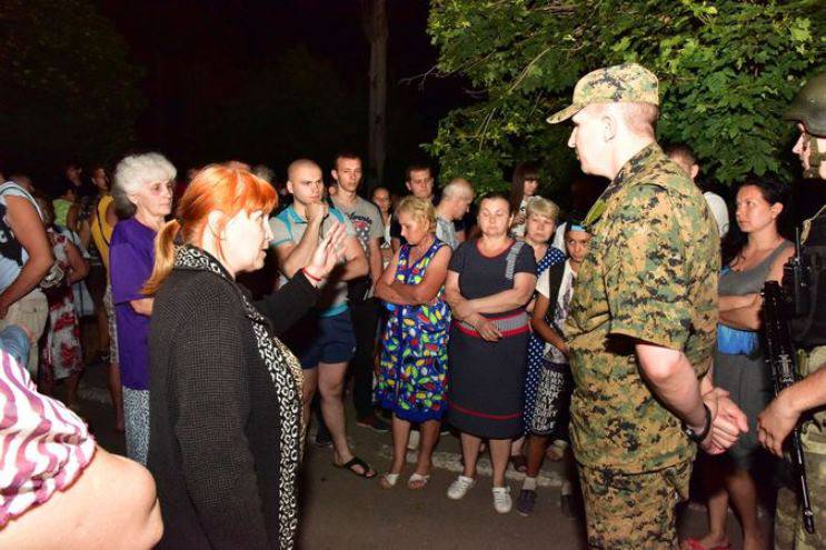 Chef du département de la police ukrainienne de l'émeute contre les forces armées ukrainiennes à Toretsk