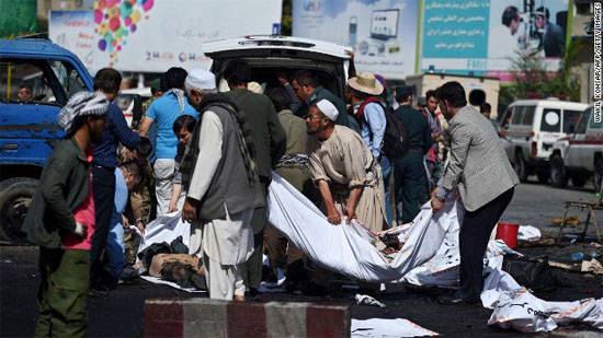 Dozens of lives took the bombings in Kabul