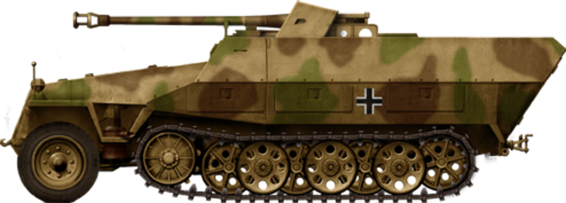 Itseliikkuva tykistökiinnike Sd.Kfz.251/22 (Saksa)