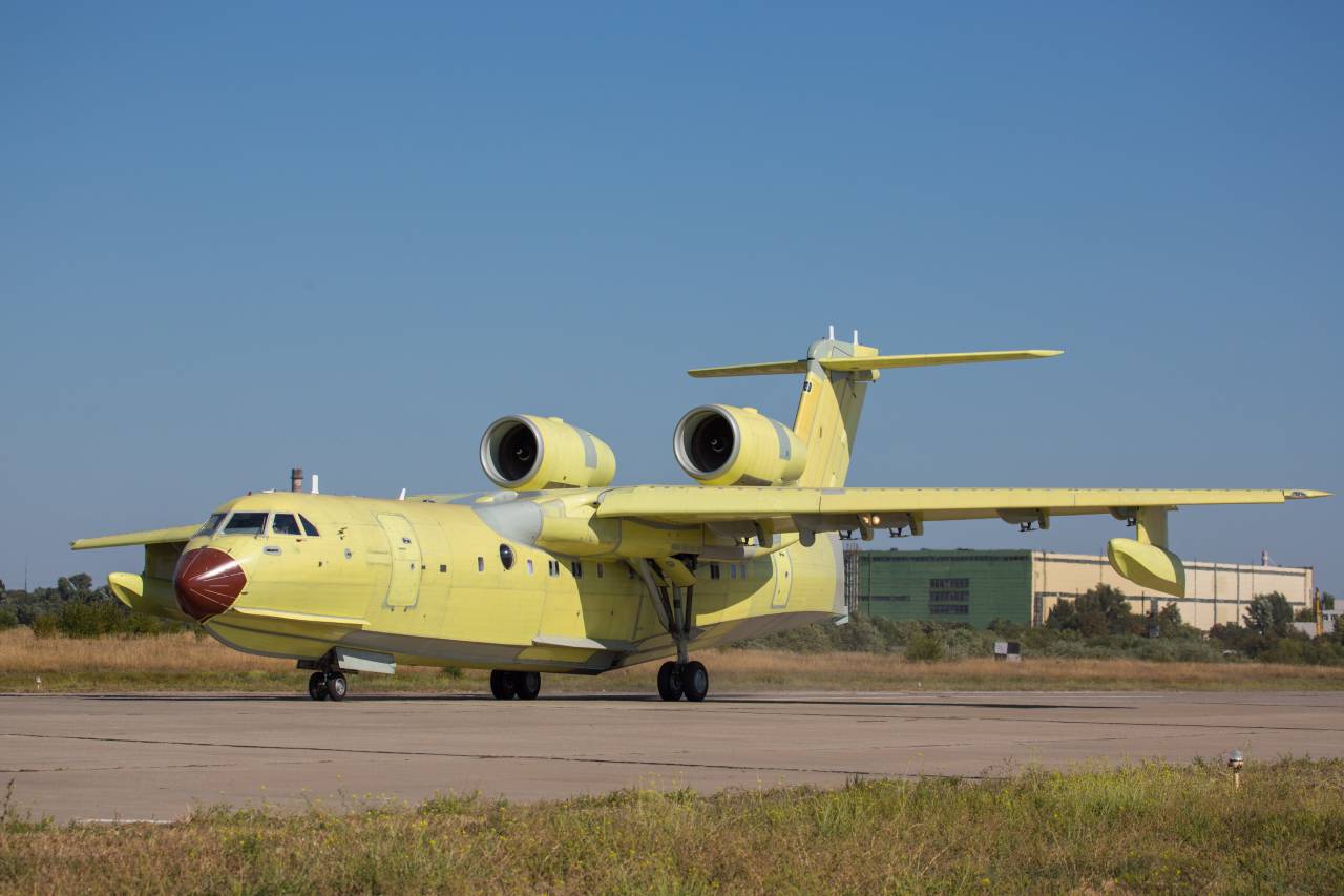 First modernized Be-200 amphibious air tankers rolled out - Fire