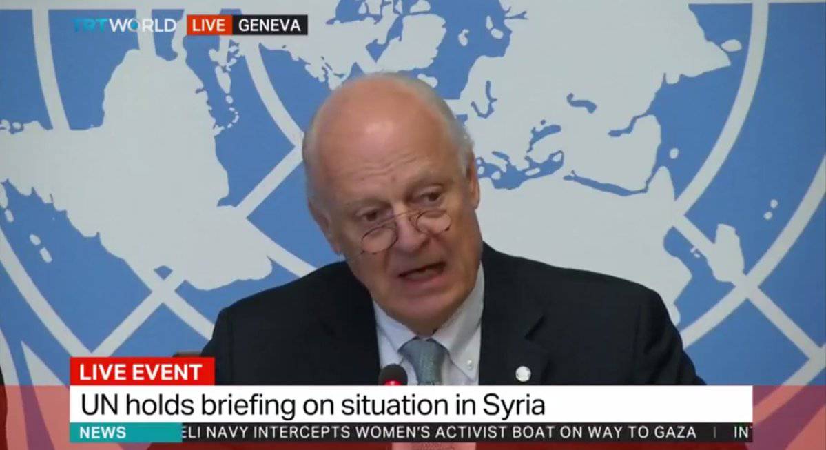 Де Мистура готов представить вероятные решения кризиса в Сирии — генеральный секретарь ООН