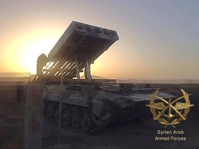 Den syriska militären har skapat ett missilattackfordon