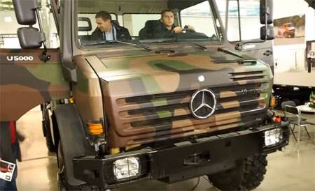 Литовской армии поставлен 21 немецкий автомобиль Mercedes Unimog U 5000