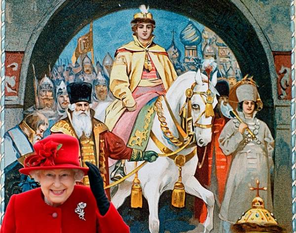 El sueño azul de Windsor - trono ruso