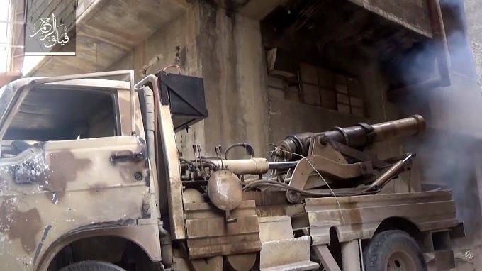 Террористы применили против сирийской армии пушку XIX века (видео)