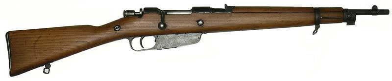 La carabina "Manliher-Karkano" es un arma muy común, pero su
