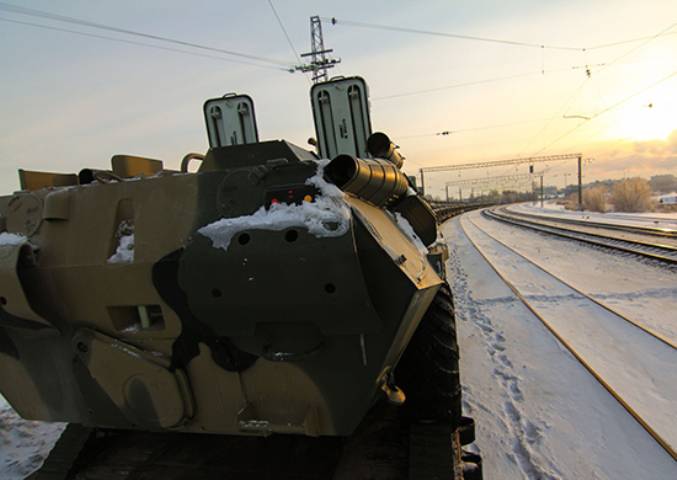 A new brigade near Samara received the party BTR-82A