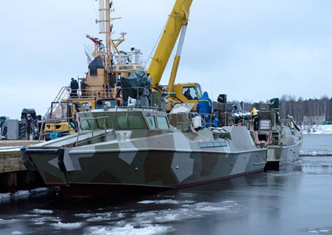 2 Pattor patrol boats launched in St. Petersburg