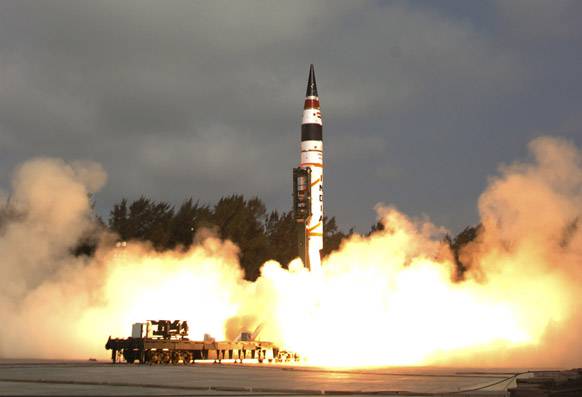 Agni-5 ballistic missile tested in India