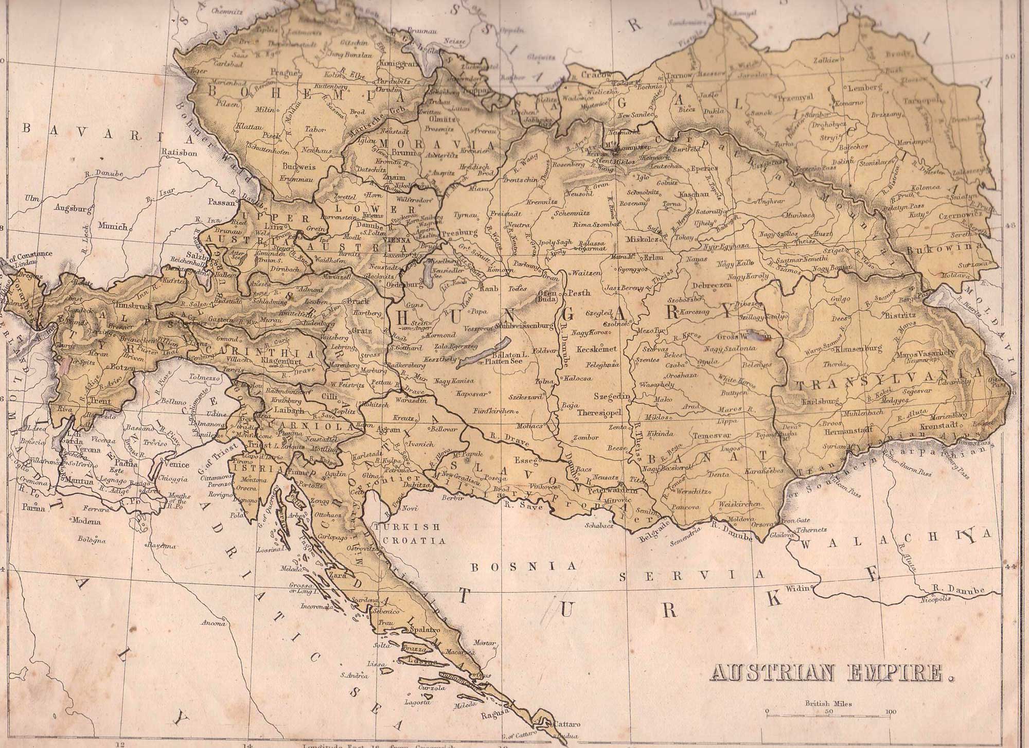 austrian empire map