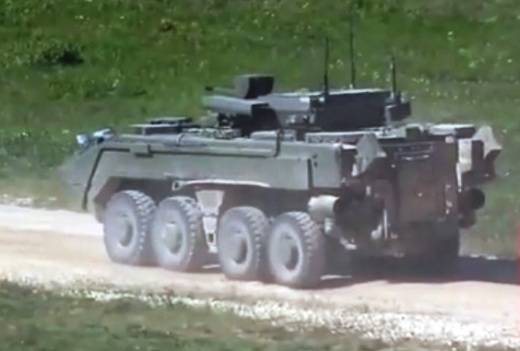Demonstração das filmagens do mais novo BMP K-17