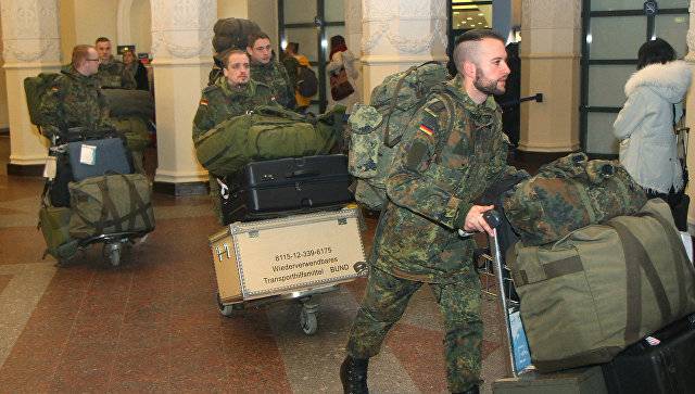 Bundeswehr의 첫 번째 부문은 리투아니아에 도착했다.