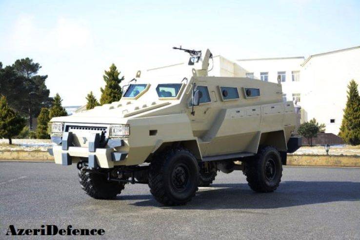 The first minestable armored vehicle presented in Azerbaijan