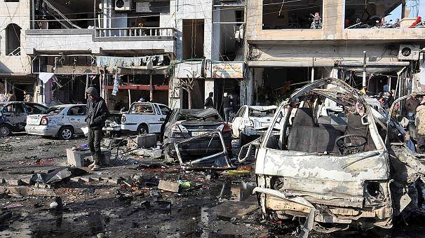 A series of terrorist attacks in Homs