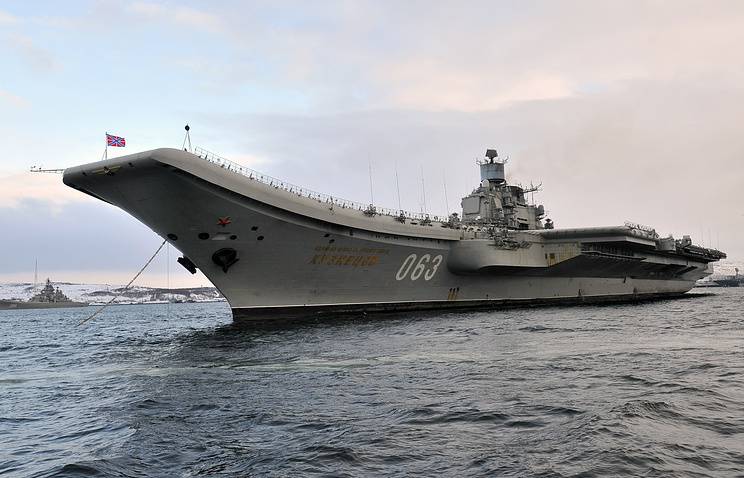 "Admiral Kuznetsov" será consertado até julho de 2017