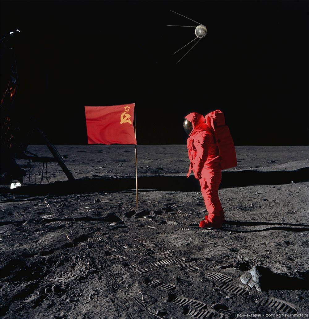 Первый полет на луну. Полет американцев на луну. Советские космонавты на Луне. Флаг на Луне.