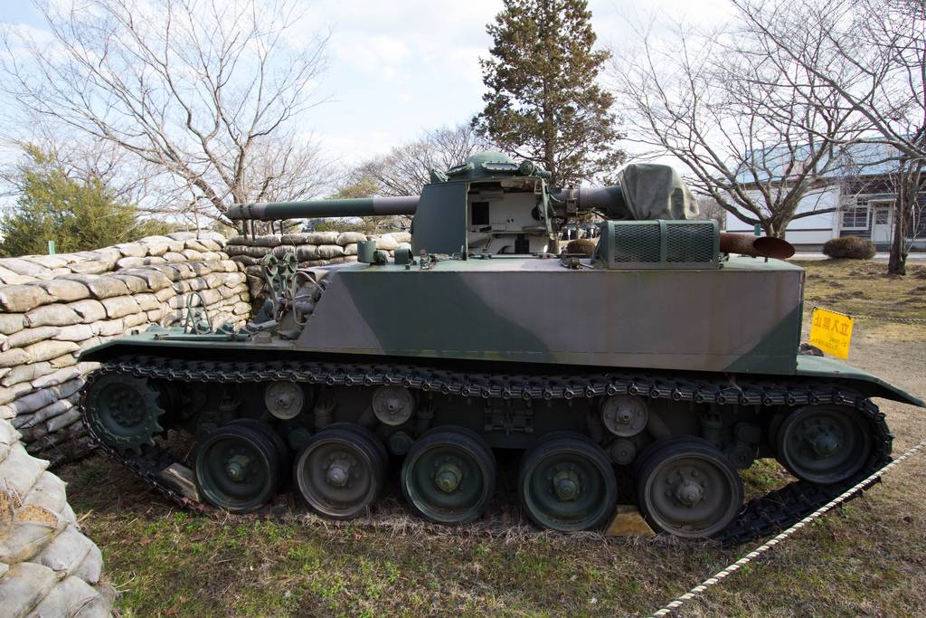 Тип 60. САУ Type 60. Type 60 self-Propelled 106 mm Recoilless Gun. Противотанковая САУ. САУ Японии.