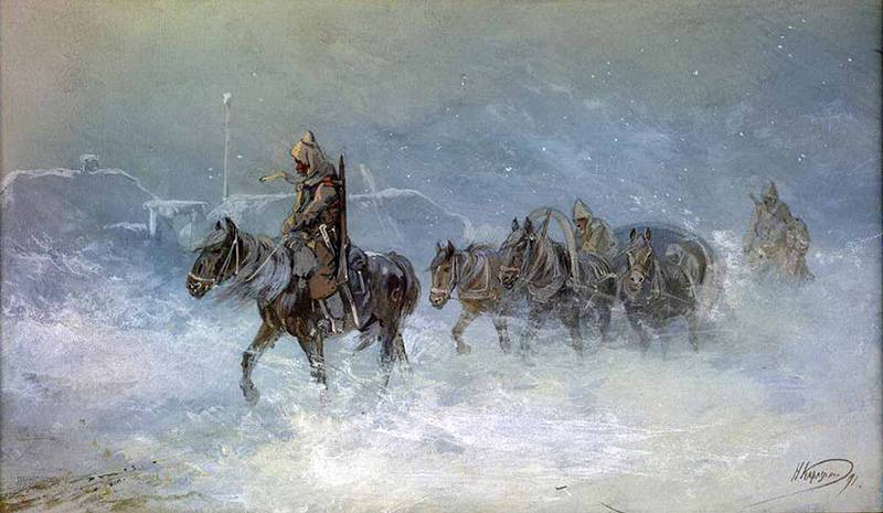 Voják-umělec Nikolaj Nikolajevič Karazin