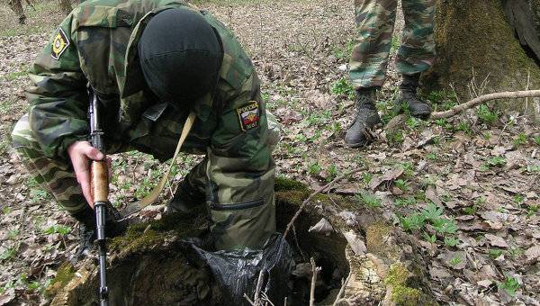 В Ингушетии обнаружен тайник с оружием боевиков
