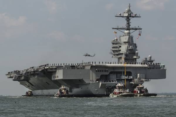 Portaaviones "Gerald Ford" terminó pruebas de mar