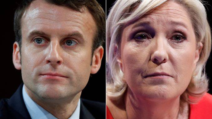 Macron과 르 펜이 프랑스에서 대통령 선거 2 라운드에 진입