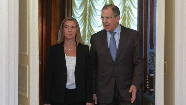 Mogherini: "I am in Moscow, which means that relations between the EU and Russia are not frozen"