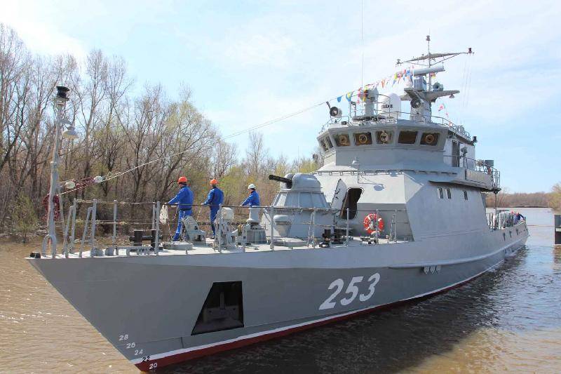 Missile-artillery ship "Mangystau" launched in Kazakhstan