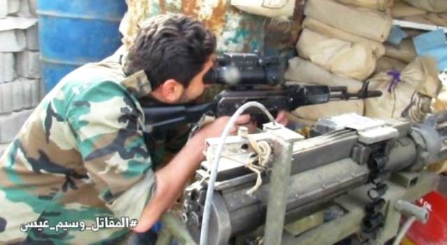 У бойцов сирийской гвардии замечены новые прицелы