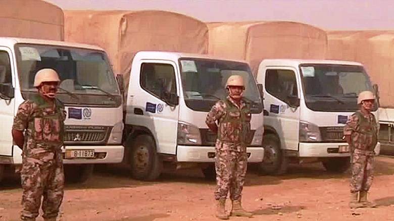 在约旦，与20州的军队展开了一场大规模的演习