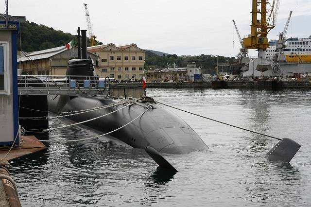 Итальянские ВМС получили очередную субмарину с анаэробной установкой
