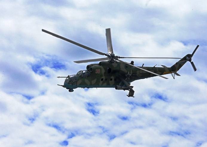Вертолетчики Балтфлота под Калининградом отработали уничтожение бронетехники противника