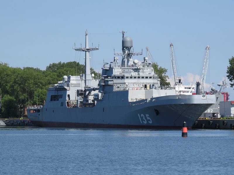 Grande embarcação de desembarque "Ivan Gren" continuou os testes de mar