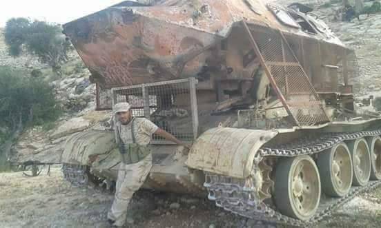 Гибрид Т-55 и БТР-60ПБ в Ливии