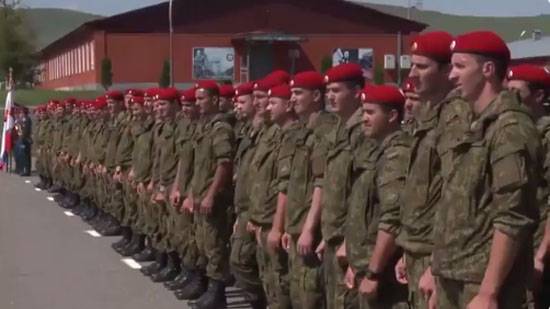 Militärpolisbataljon återvände från Syrien till Ingusjien