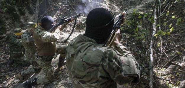 Fight of Turkish border guards with representatives of the PKK in eastern Turkey