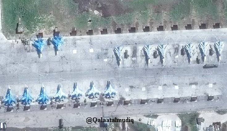 Images satellite fraîches du groupe aérien russe à la base aérienne de Hmeimim