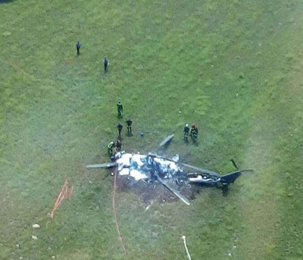 Ein Hubschrauber der polnischen Luftwaffe brannte während der NATO-Übungen in Italien völlig nieder