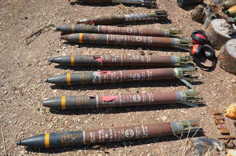 Magazzino di armi israeliane trovato a Homs