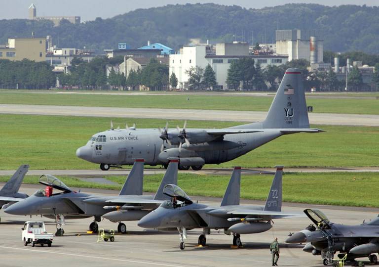 美国军方已获准将飞机转移到日本本州岛