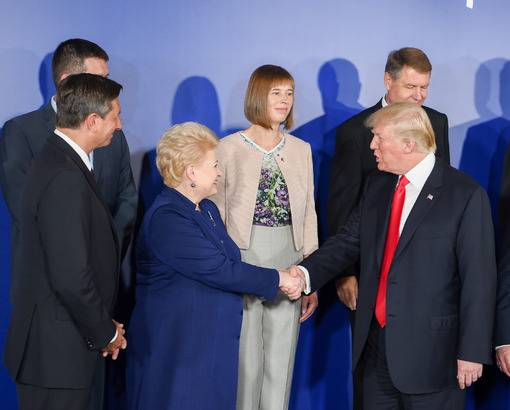 Grybauskaiteová vyzvala Trumpa, aby kybernetické hrozby zahrnul do pátého článku NATO