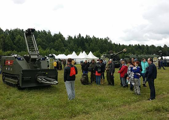 Military equipment at the rock festival "Invasion"