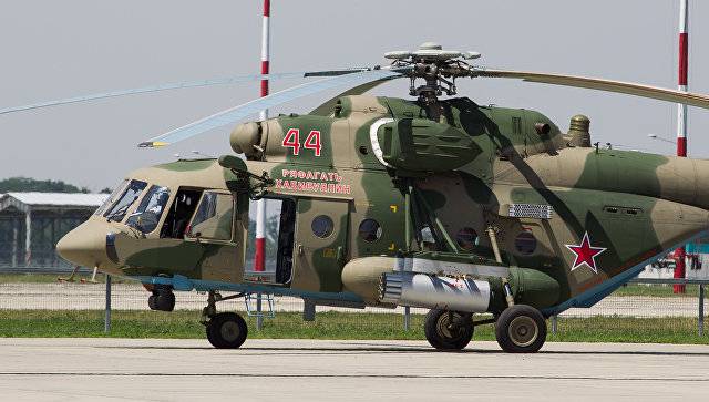 시리아, Khabibullin에서 죽은 조종사의 이름은 남부 군대 항공의 헬리콥터 Mi-8이었다.